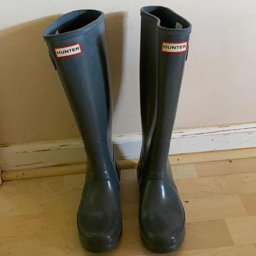 Hunter Rain Boots and Socks